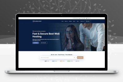響應式云服務器類HTML網站模板
